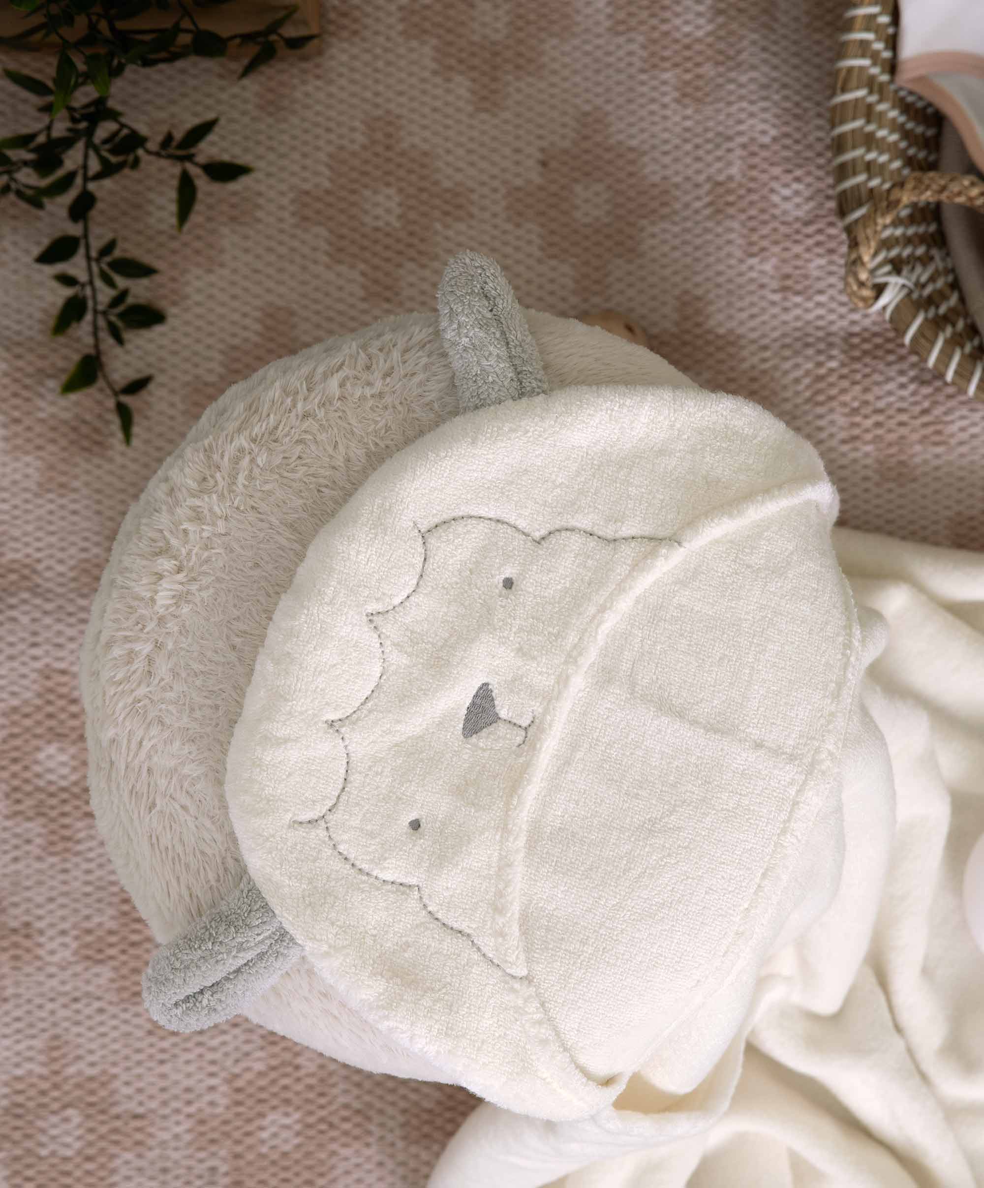 Hooded Baby Towel - Lamb - Image 12