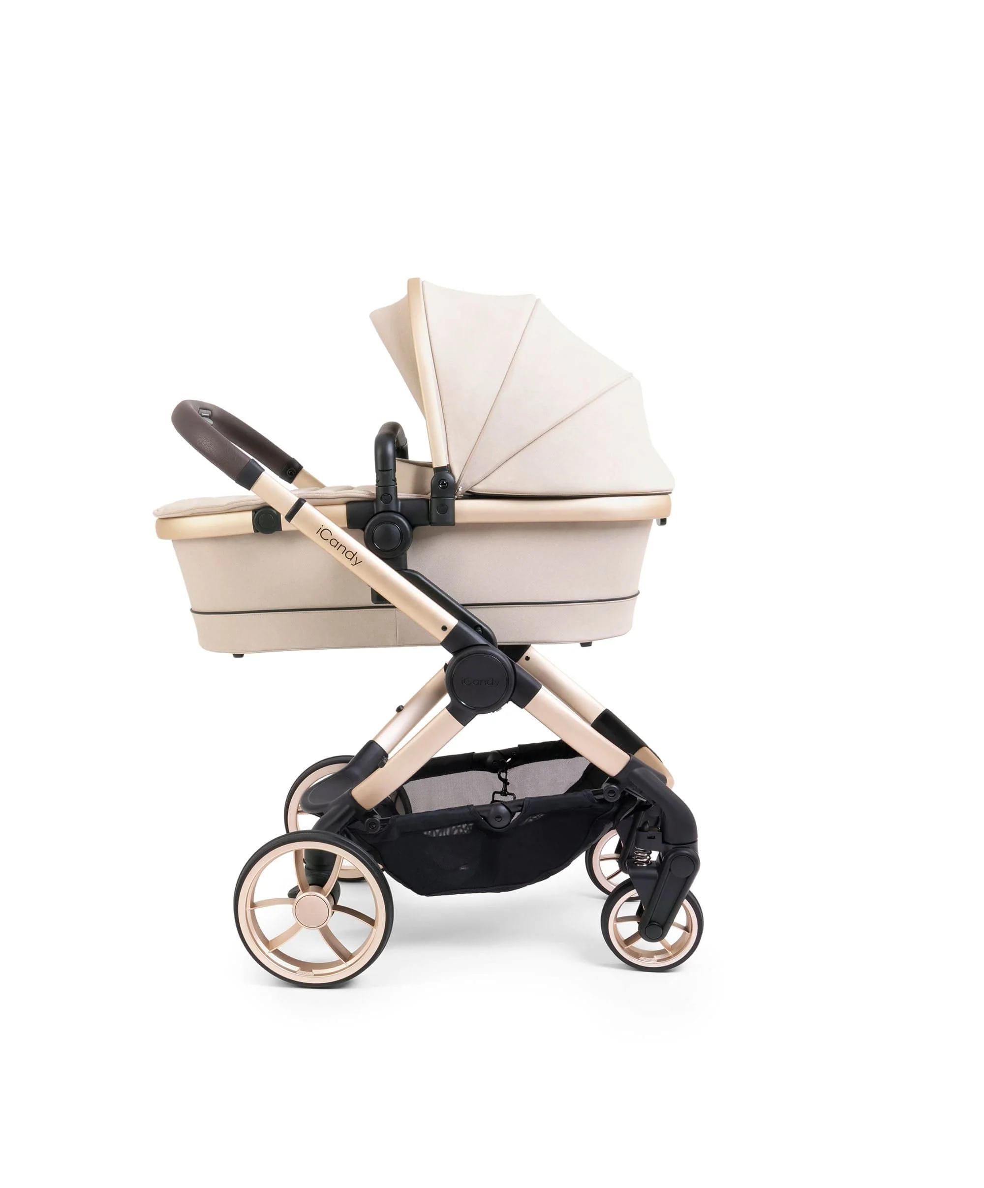 iCandy Peach 7 Complete Pushchair Bundle with Cybex Cloud T Car Seat - Biscotti - Image 5