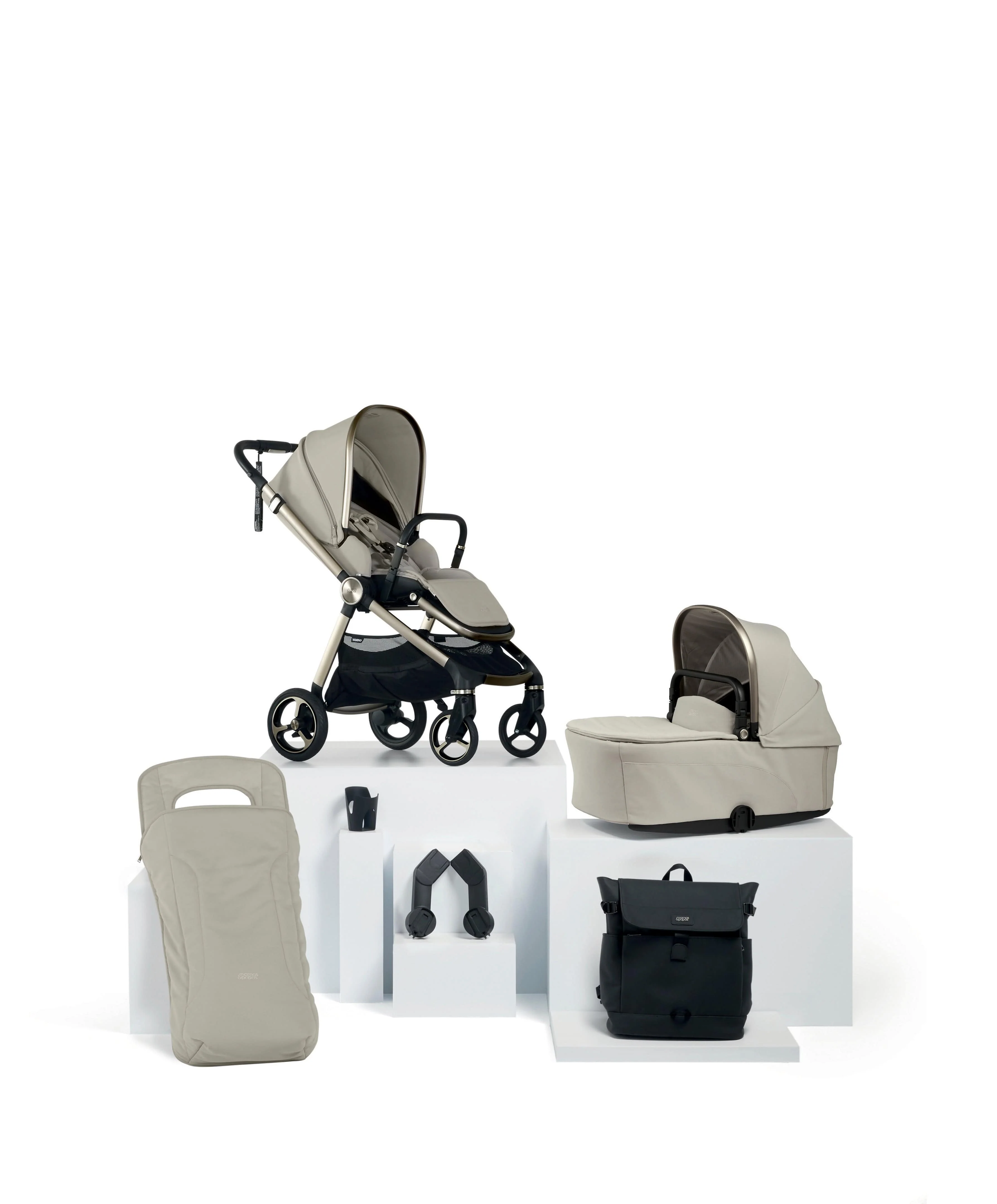 Vardo Pushchair Bundle (6 Pieces) - Shell
