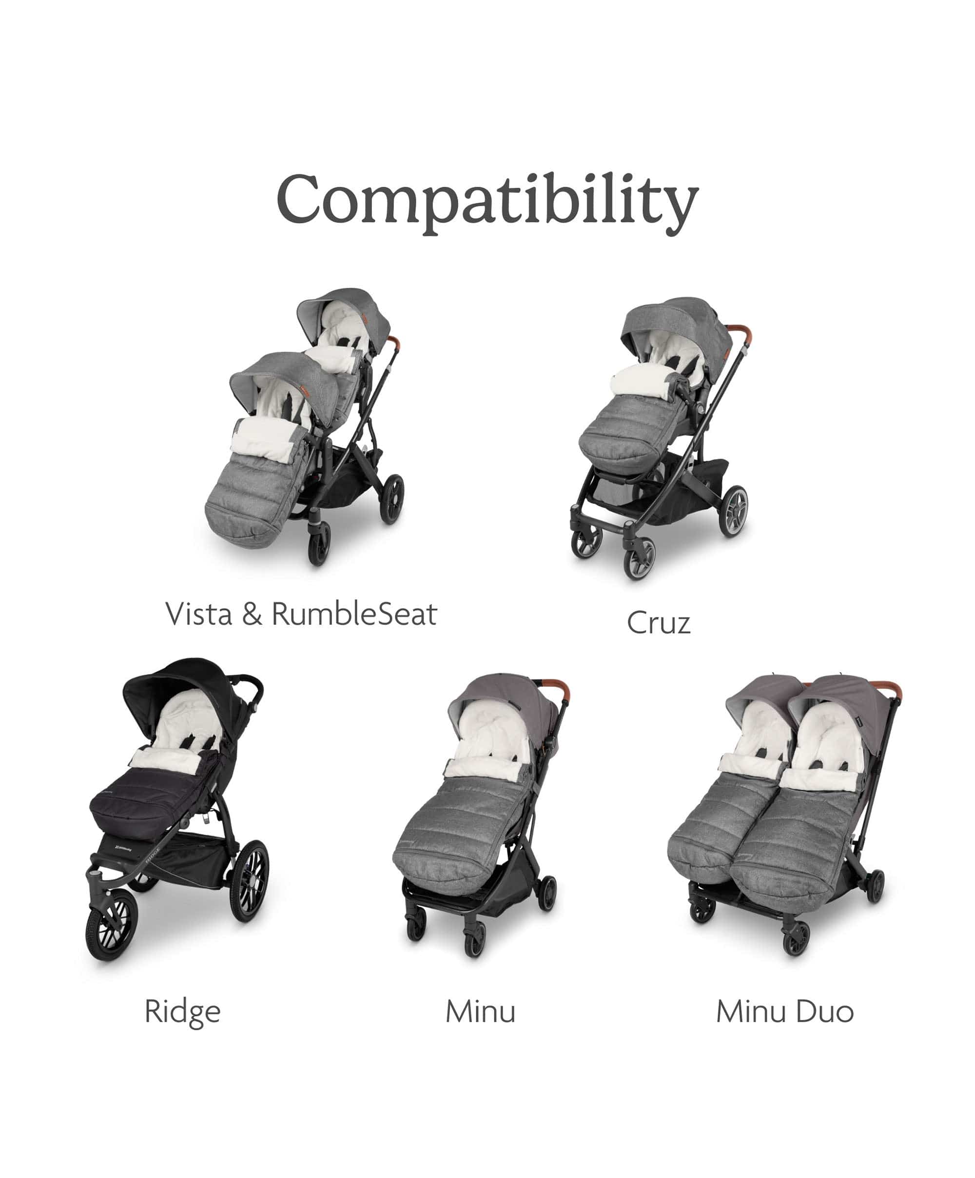 UPPAbaby CozyGanoosh Footmuff – Evelyn - Image 4