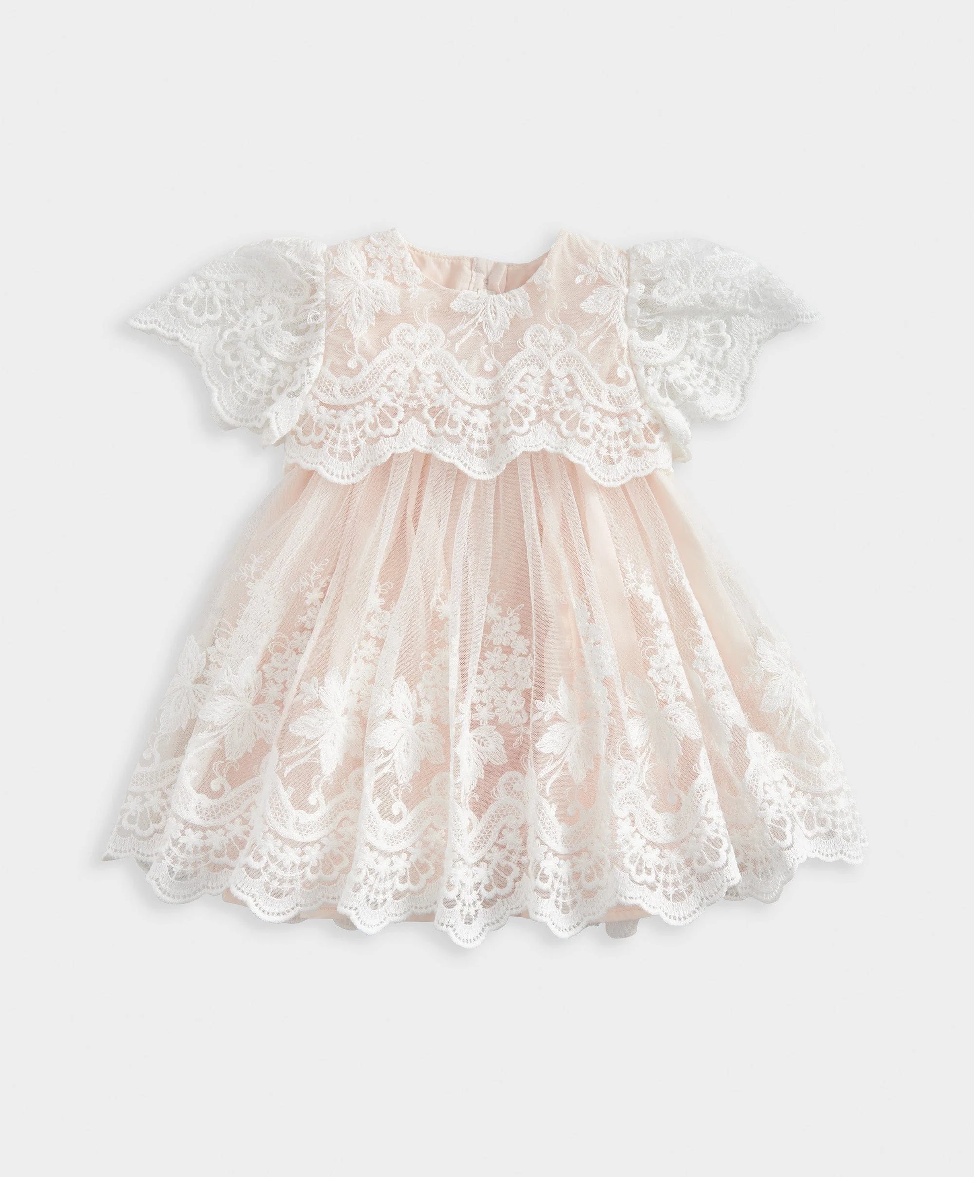 Lace Frill Sleeve Dress - Image 7