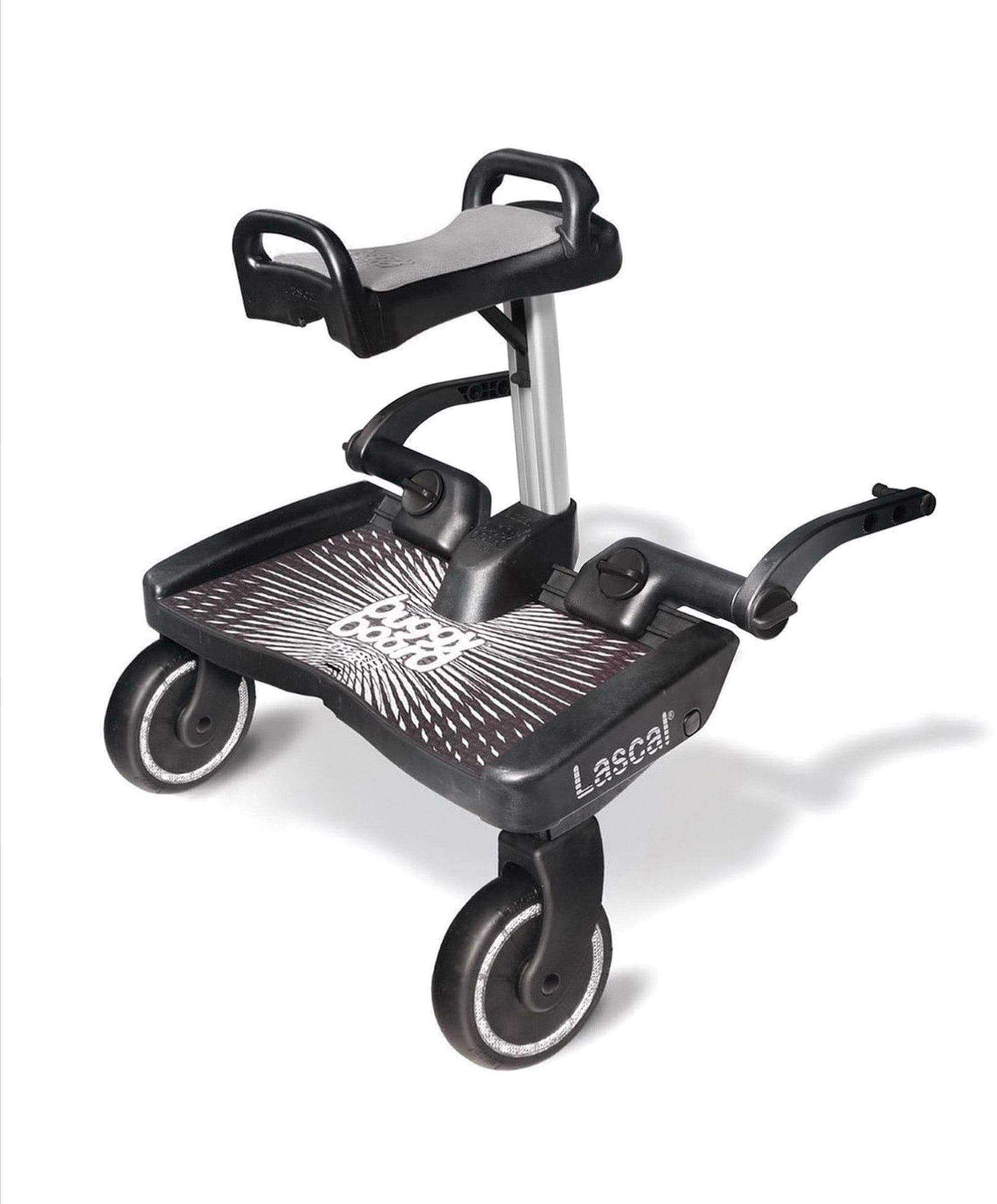Lascal Black Maxi BuggyBoard® Plus Grey Saddle