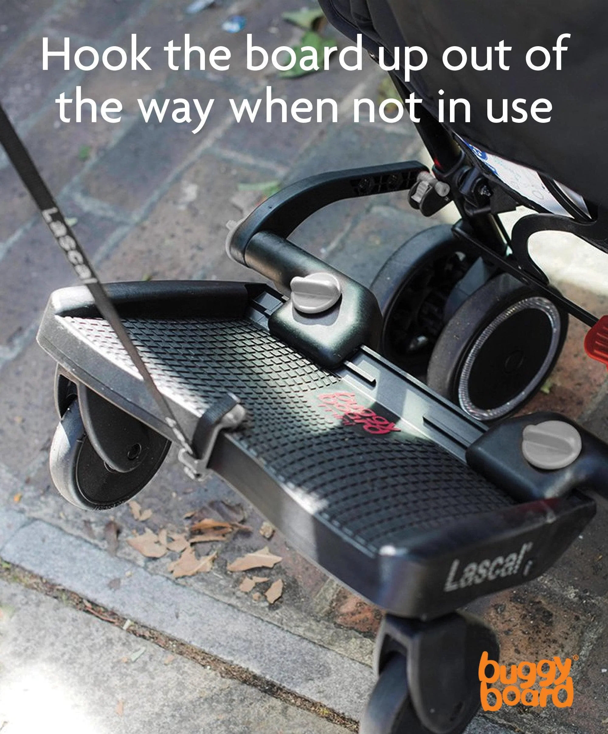 Lascal Black Maxi BuggyBoard® Plus Grey Saddle - Image 6