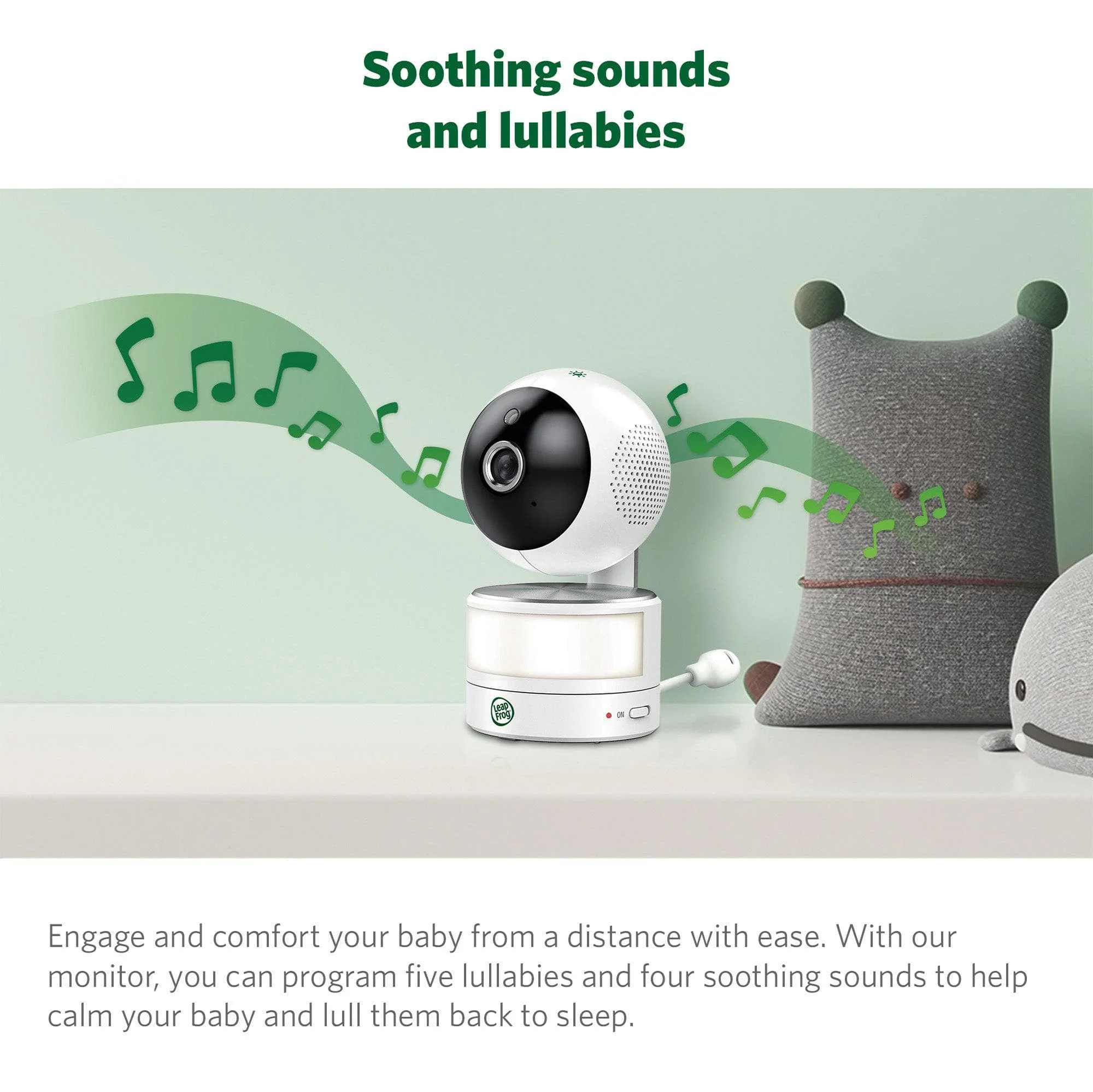 LeapFrog LF915HD 5" Video Baby Monitor with Colour Night Vision - White - Image 9