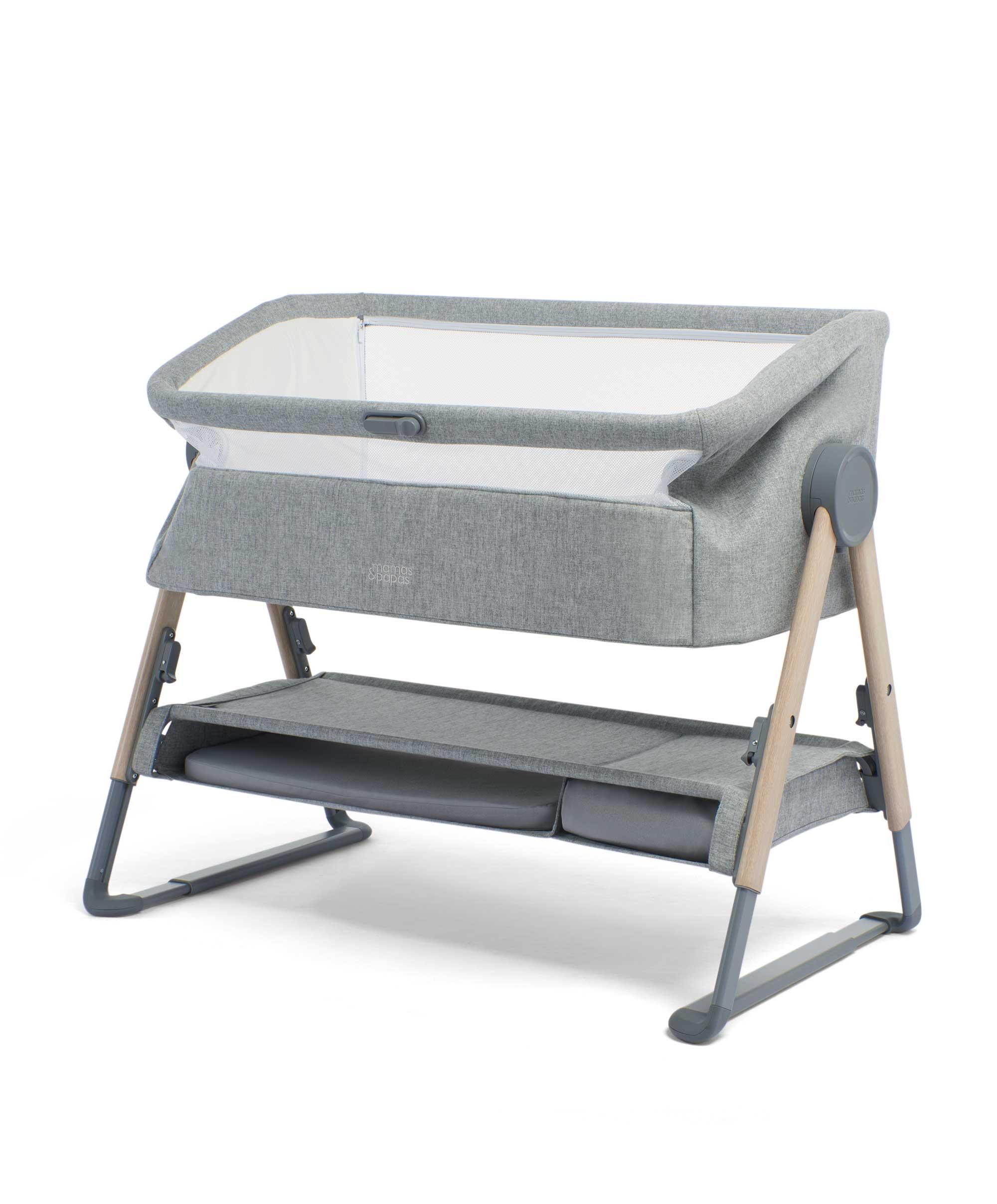 Lua Bedside Crib - Grey - Image 15