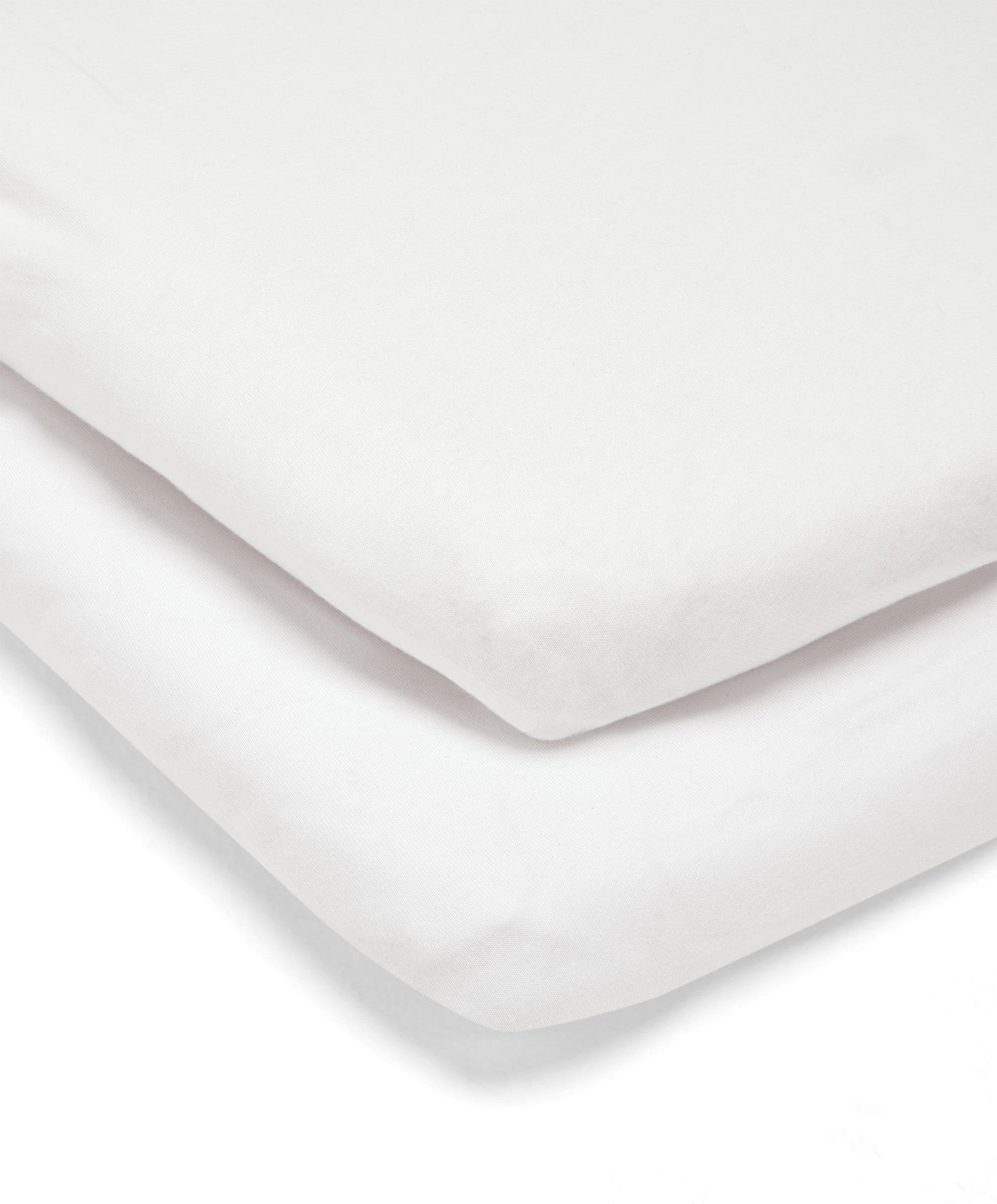 Lua Bedside Crib and Sheet Bundle - Grey/White - Image 12
