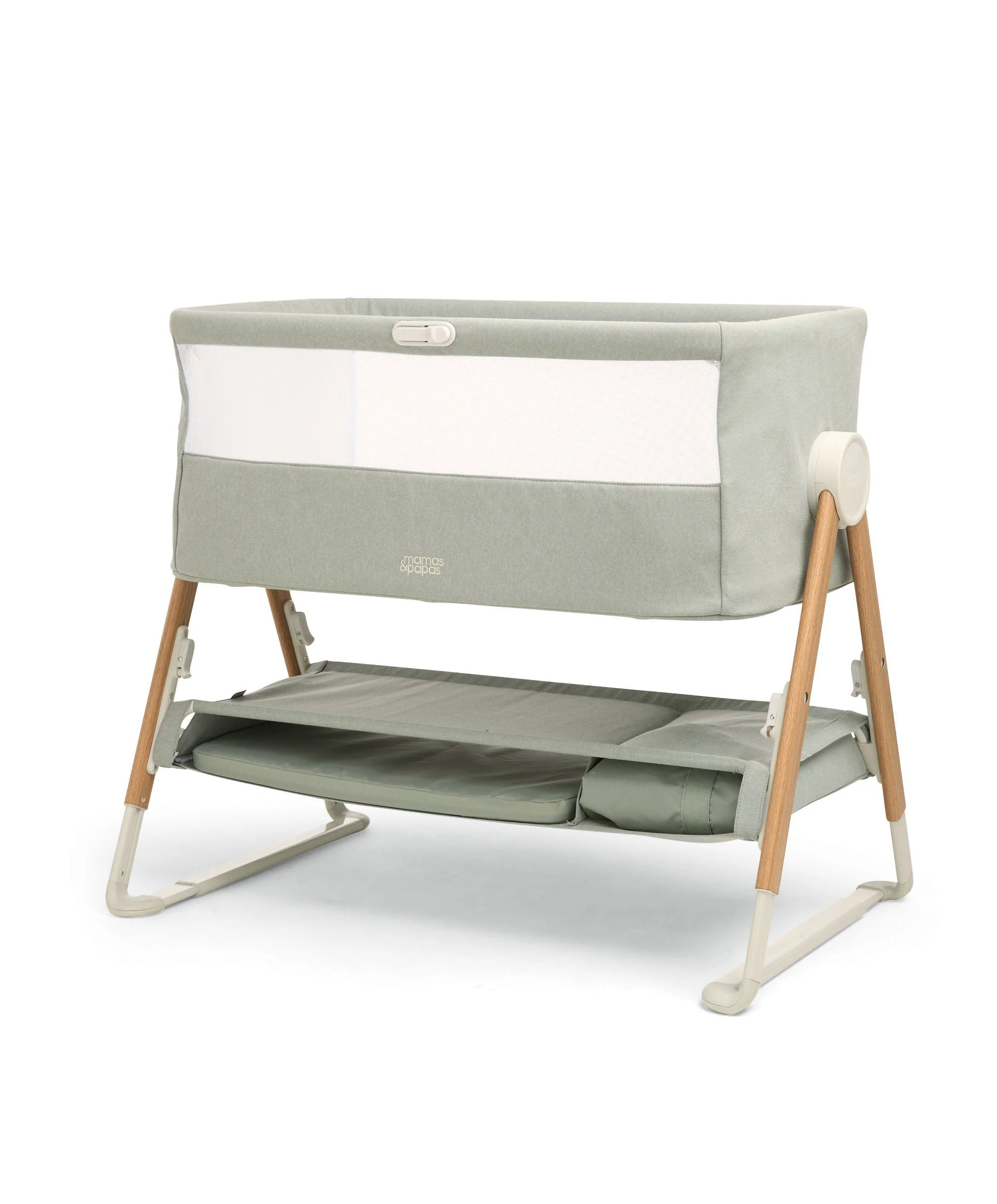 Lua Bedside Crib and Sheet Bundle - Sage/Cosmic Sky - Image 3