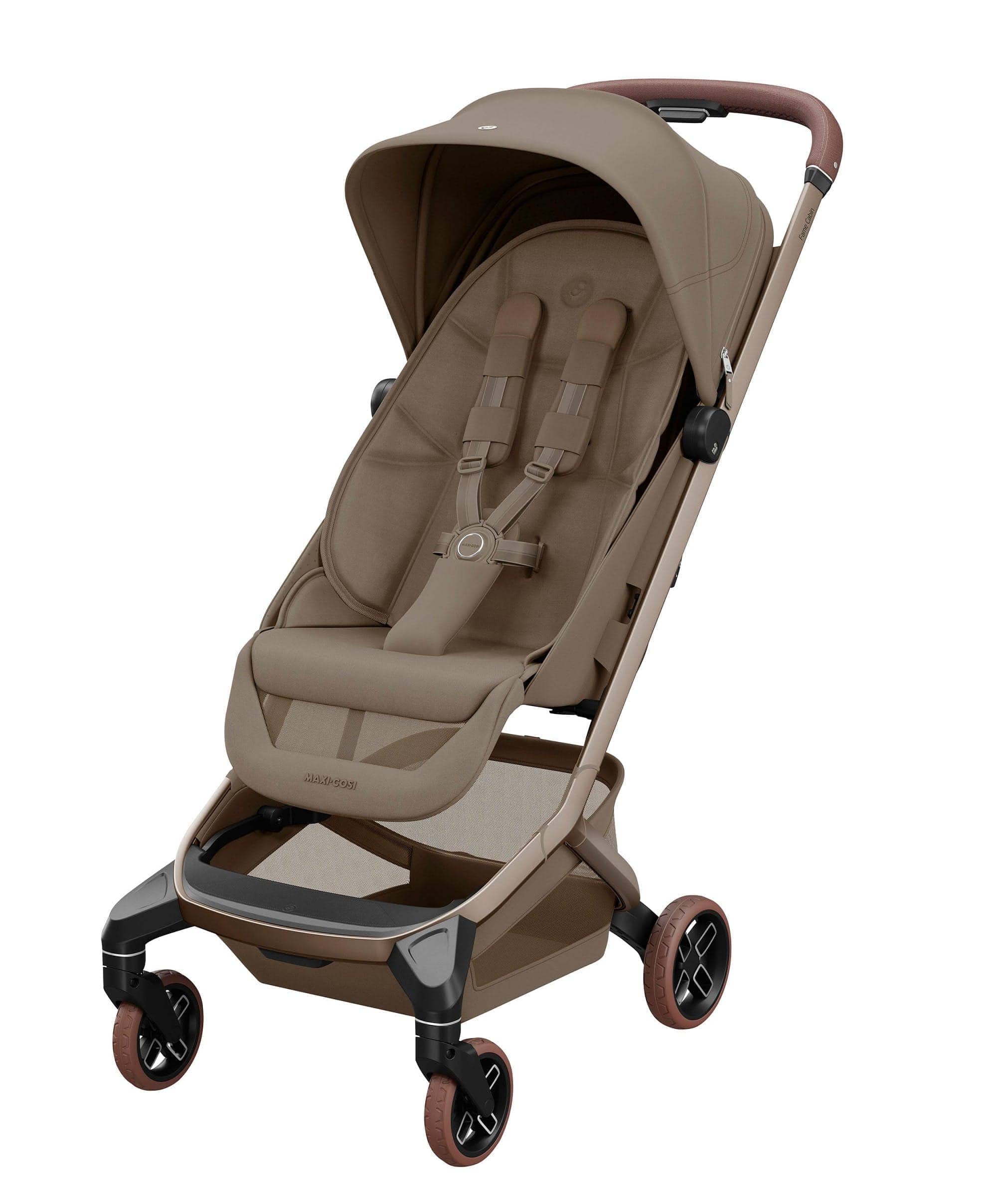 Maxi-Cosi Fame Cabin Pushchair Bundle with Maxi-Cosi Coral Slide Pro Car Seat & Base (5 Pieces) -Truffle - Image 2