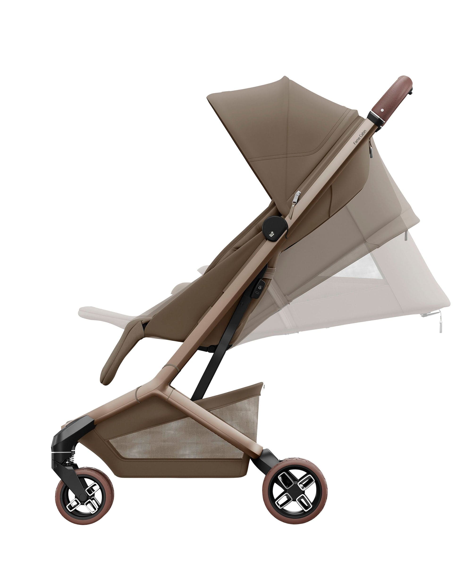 Maxi-Cosi Fame Cabin Pushchair Bundle with Maxi-Cosi Coral Slide Pro Car Seat & Base (5 Pieces) -Truffle - Image 6