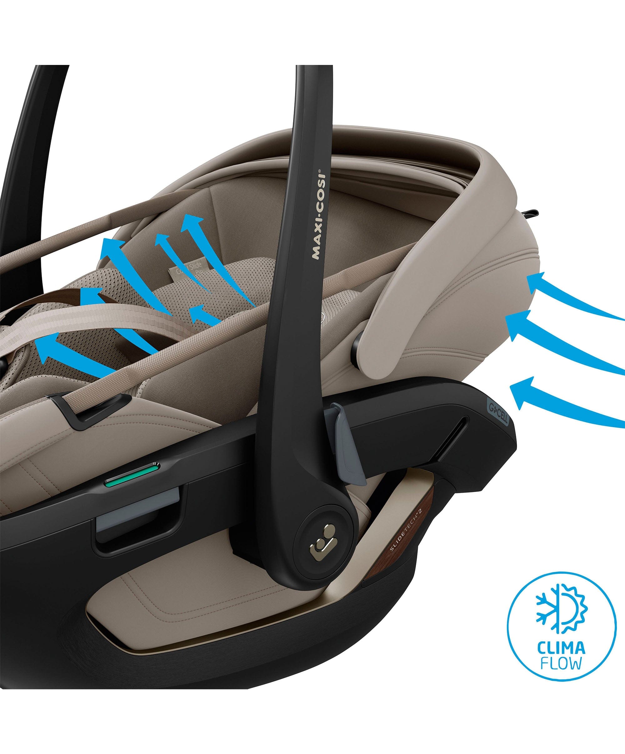 Maxi-Cosi Coral Slide Pro Car Seat - Sapphire Sand - Image 8