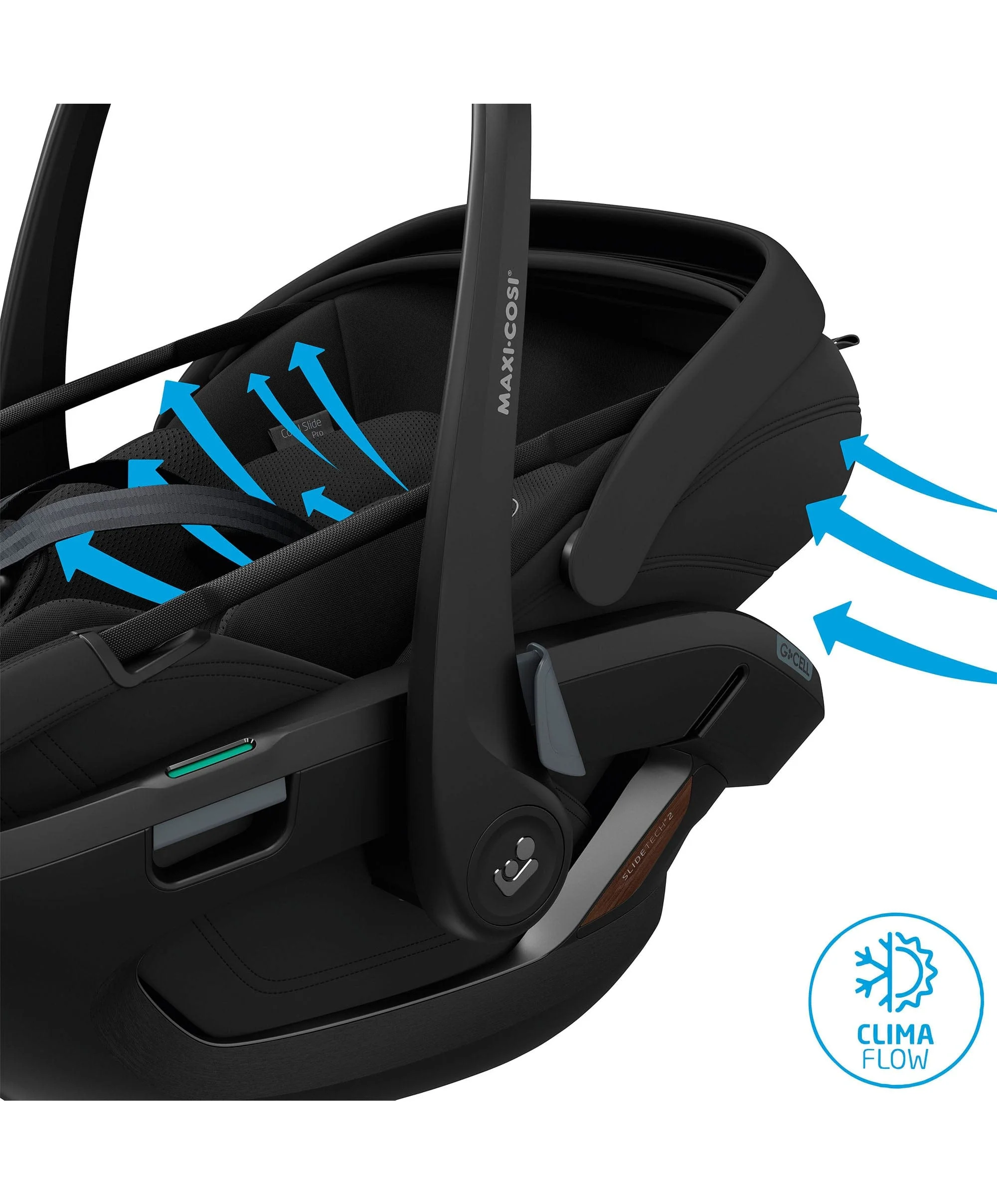 Maxi-Cosi Coral Slide Pro Car Seat - Onyx Black - Image 11