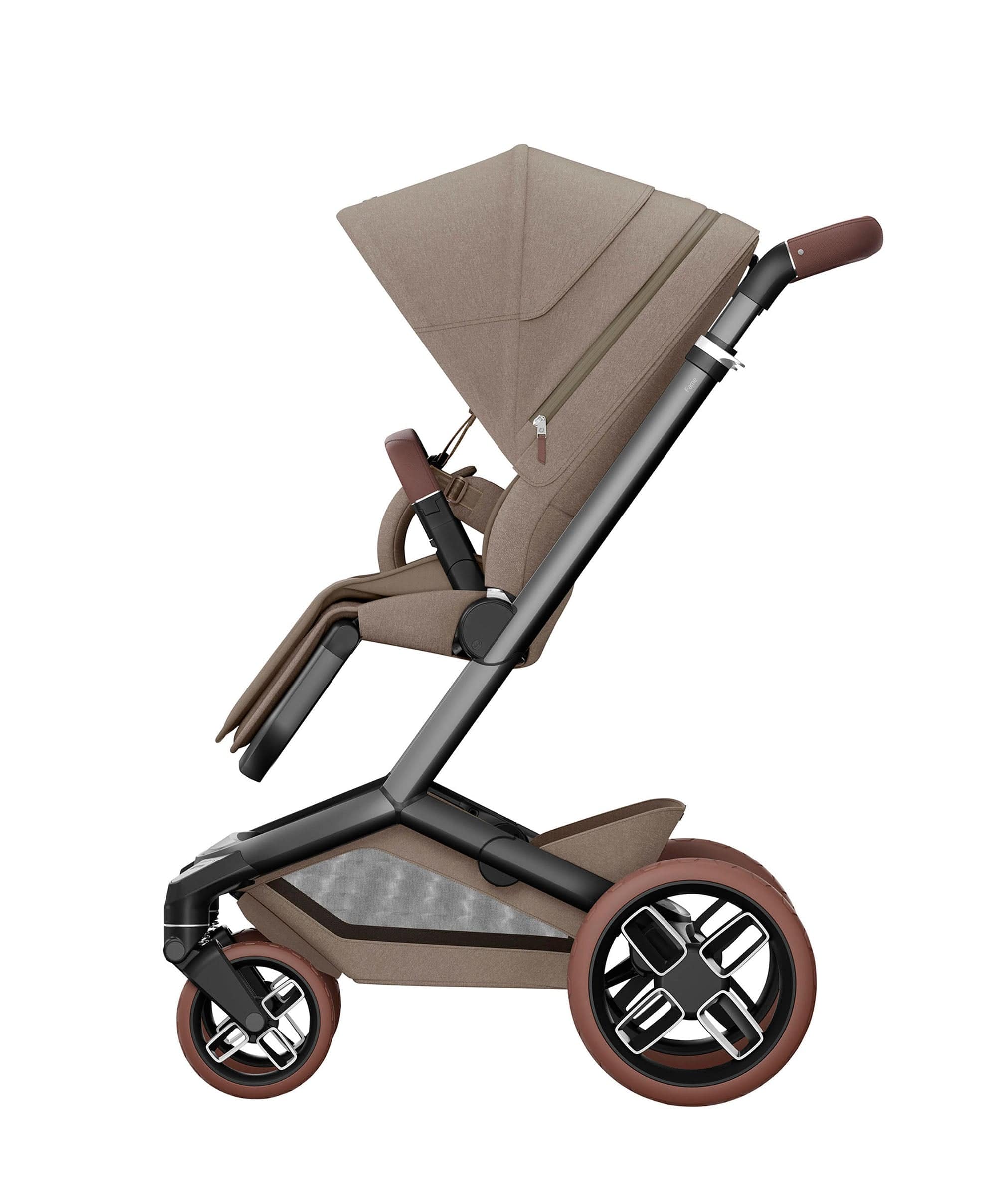 Maxi-Cosi Fame Pushchair Twillic Truffle with Brown Wheels - Image 2