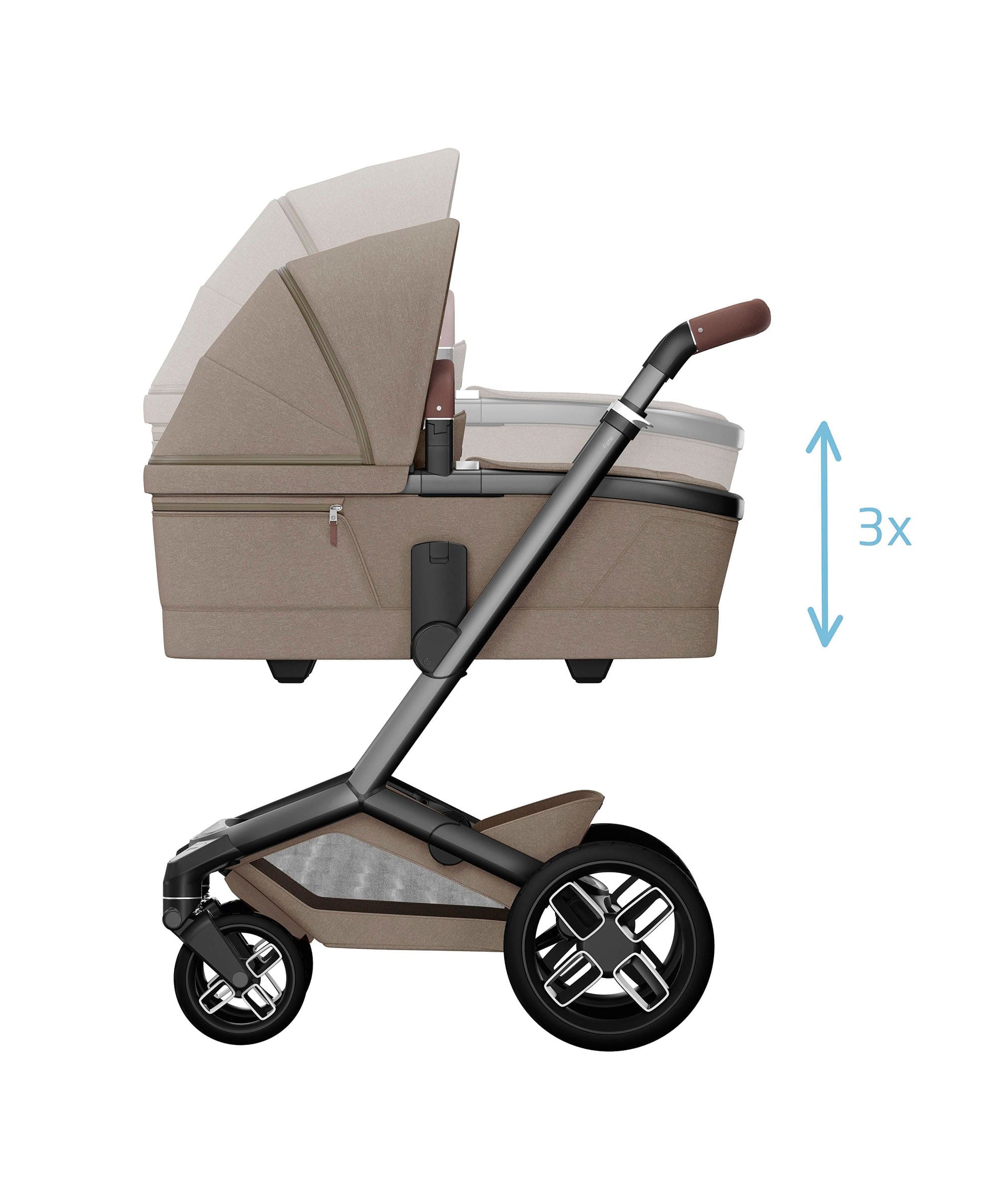 Maxi Cosi Fame Pushchair Bundle with Pebble 360 Pro² Car Seat (9 Pieces) - Truffle with Black Wheels - Image 11
