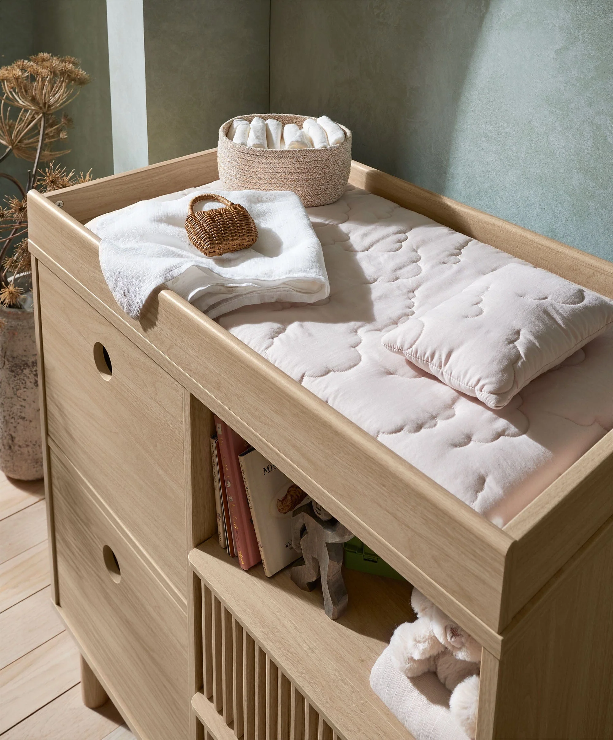 Oska Dresser Changer - Oak - Image 2