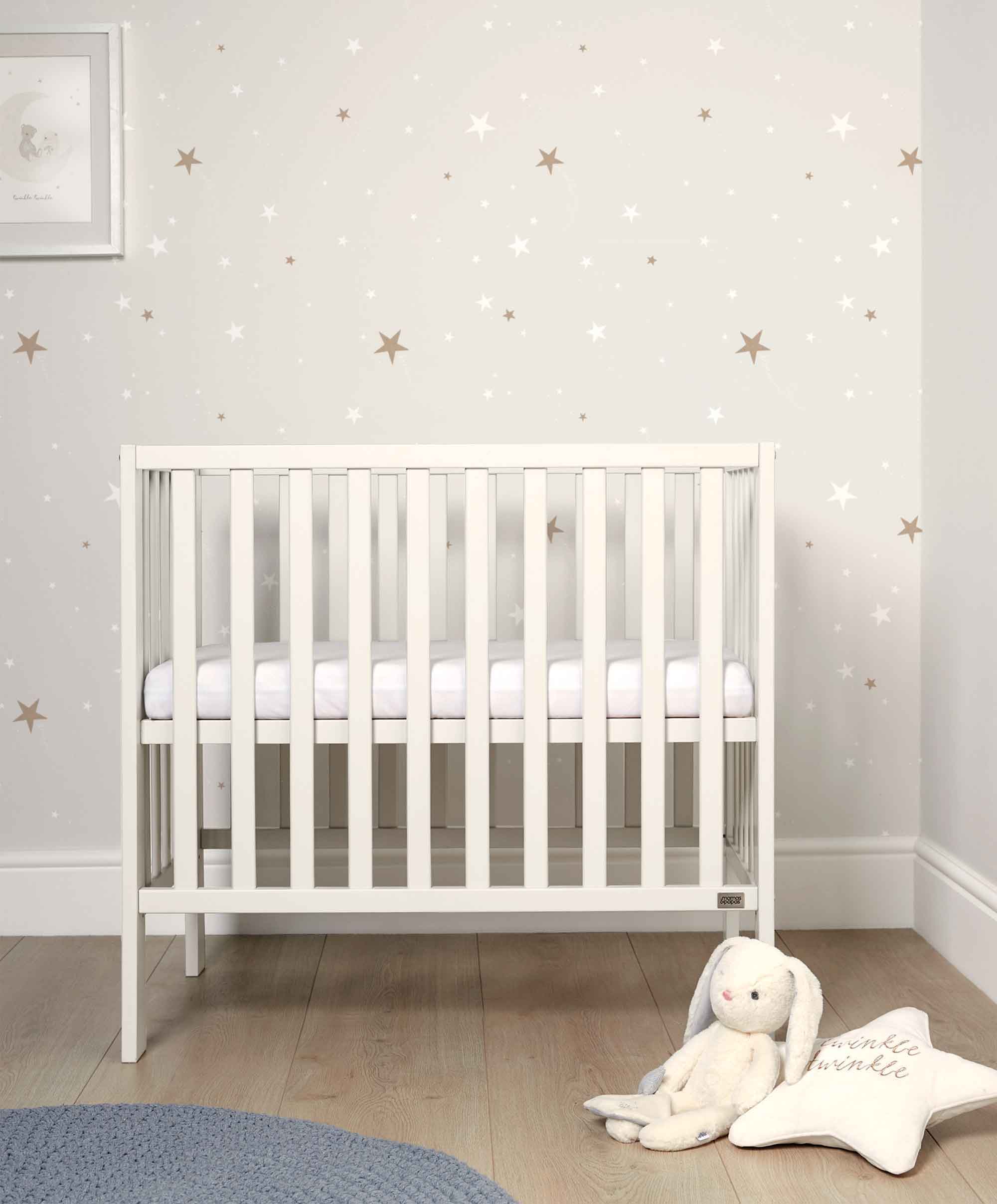 Petite Cot & Essential Fibre Cot Mattress Bundle – White - Image 2