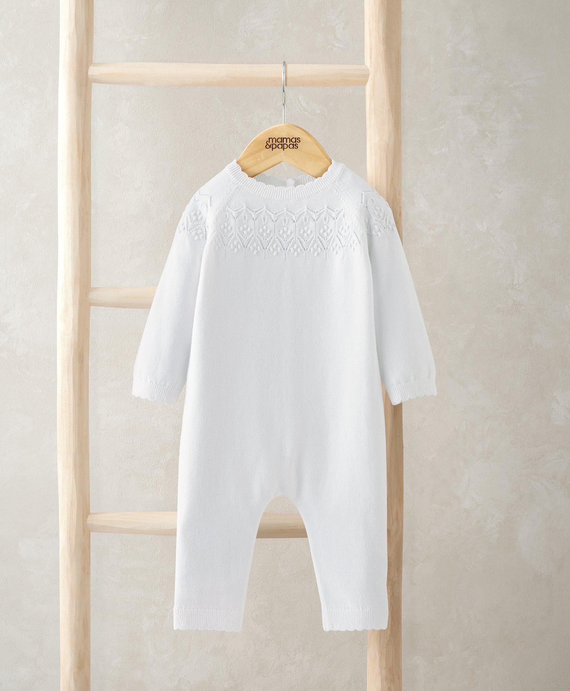 Pointelle Knitted Romper