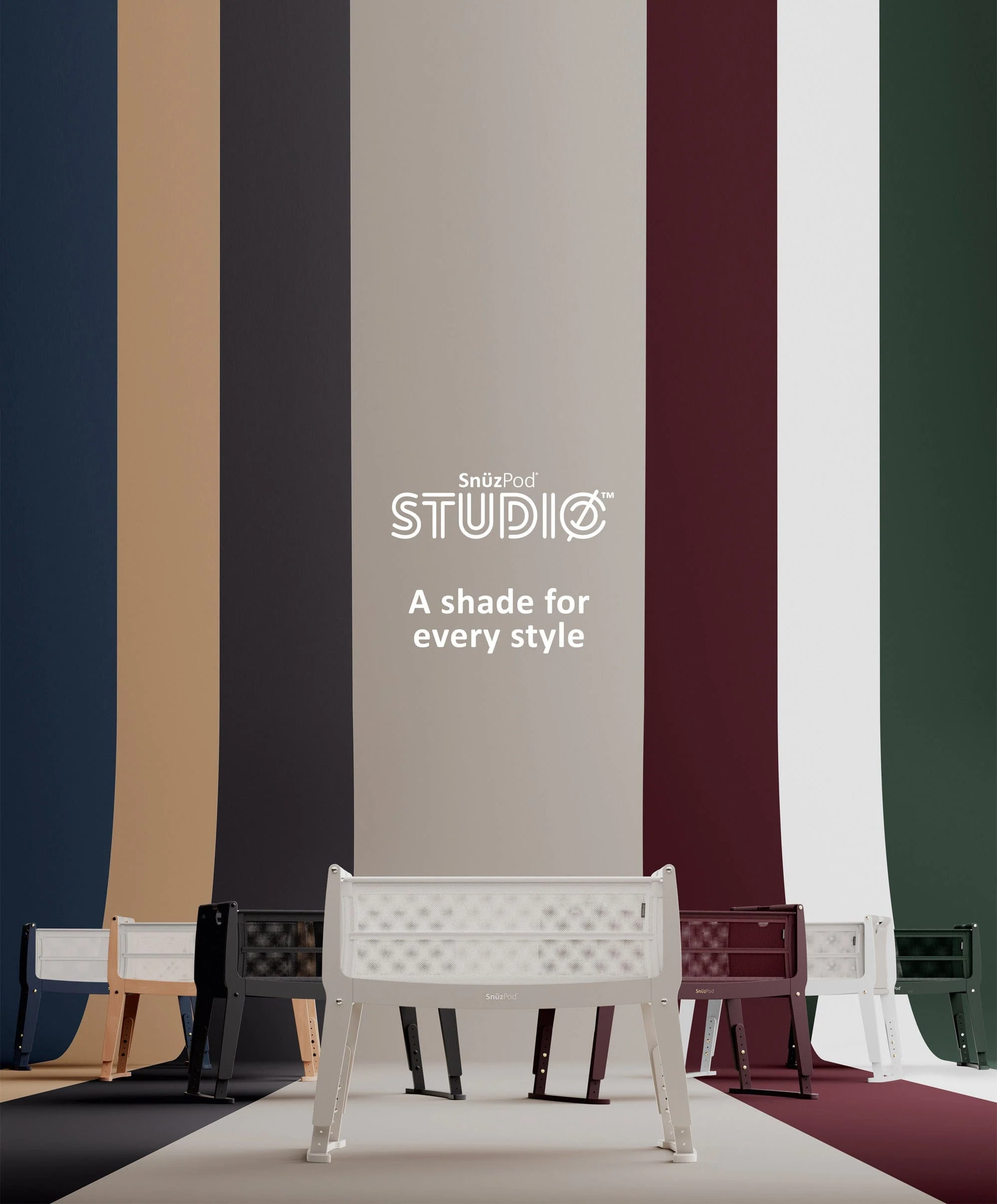 SnuzPod Studio Bedside Crib - Paris - Image 8