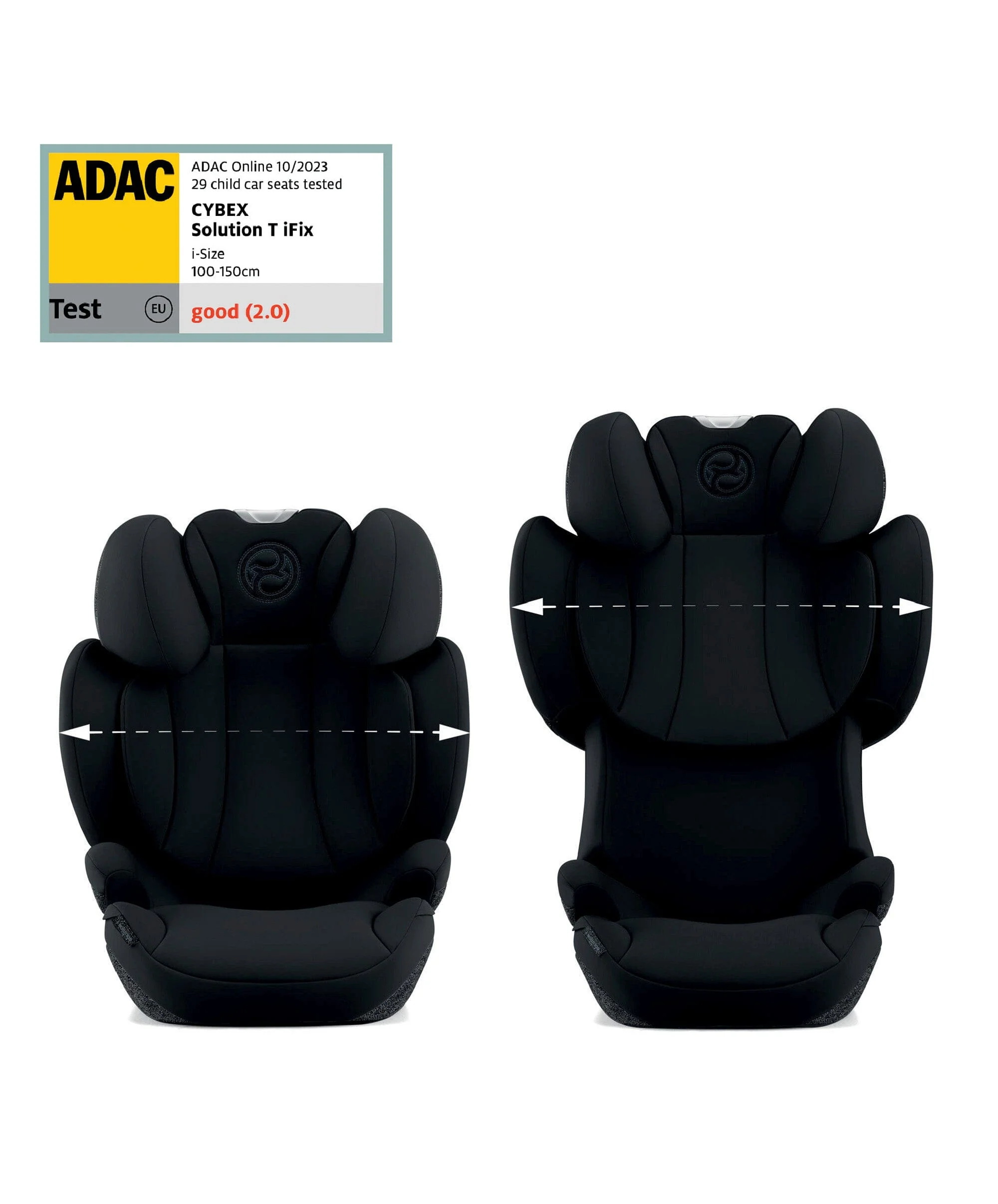 Cybex Solution T i-Fix High-back Booster Car Seat in Moon Black - Image 14