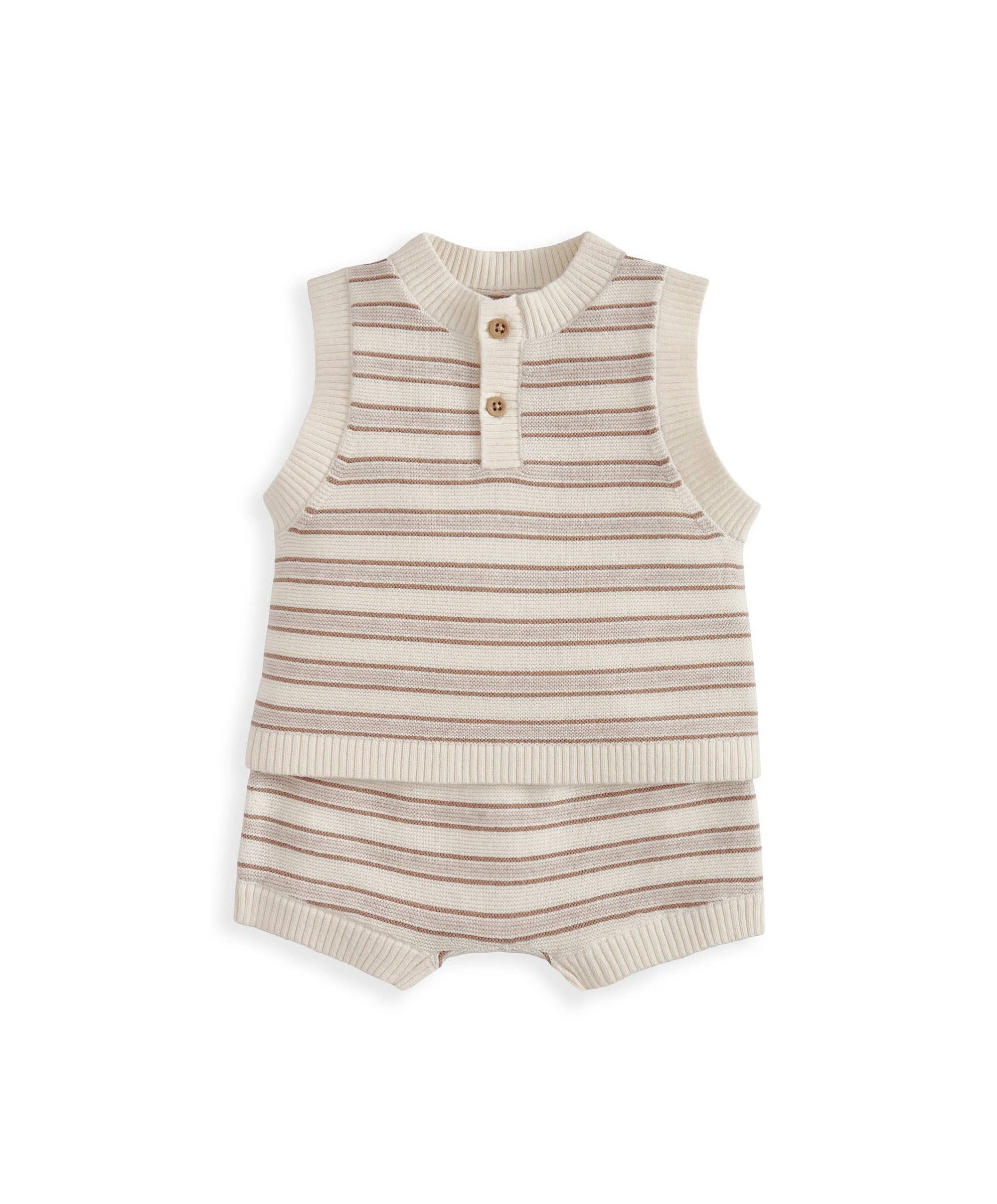 Stripe Knitted Top & Shorts - Image 4
