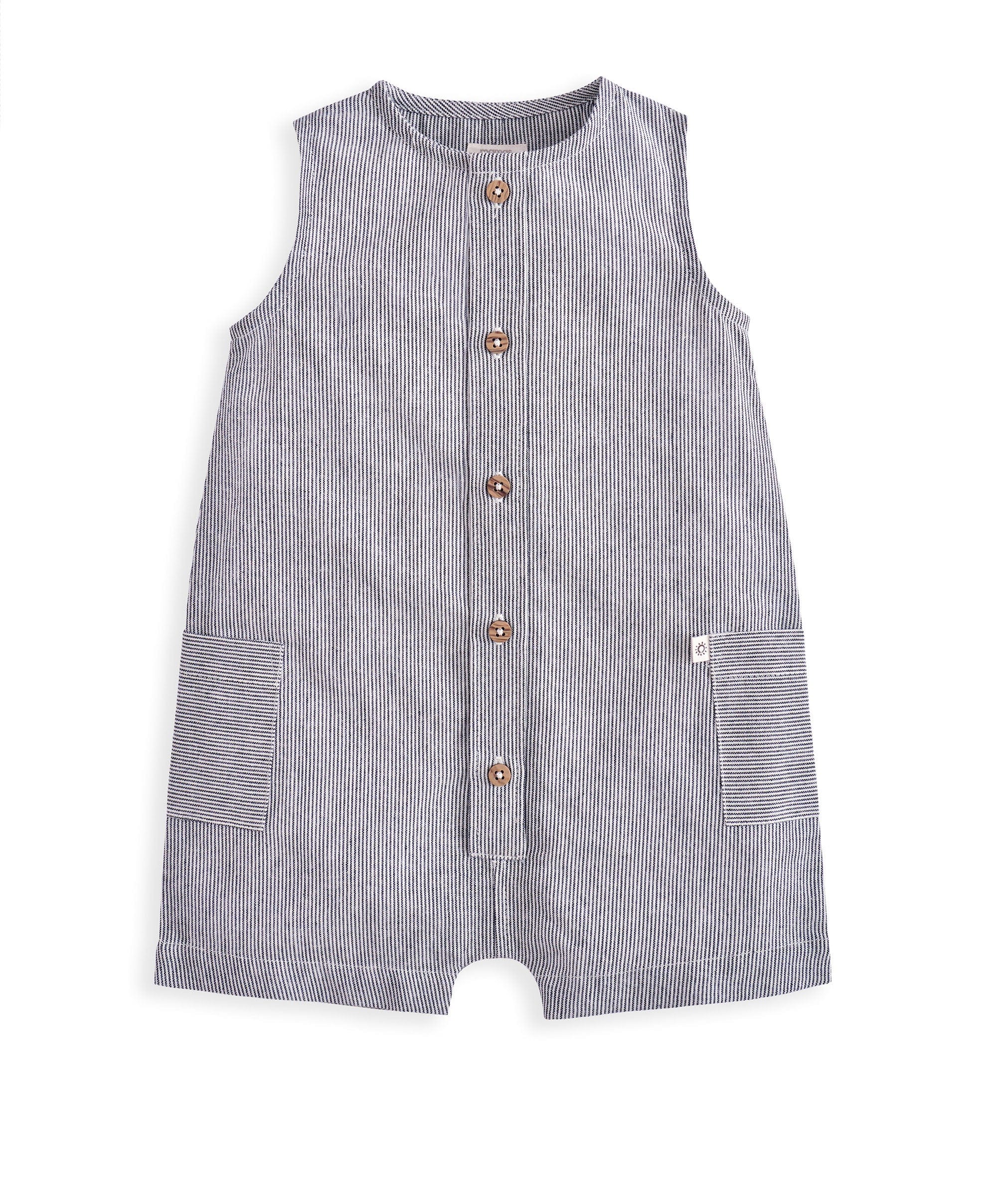 Stripe Shortie Romper & Hat - Image 3