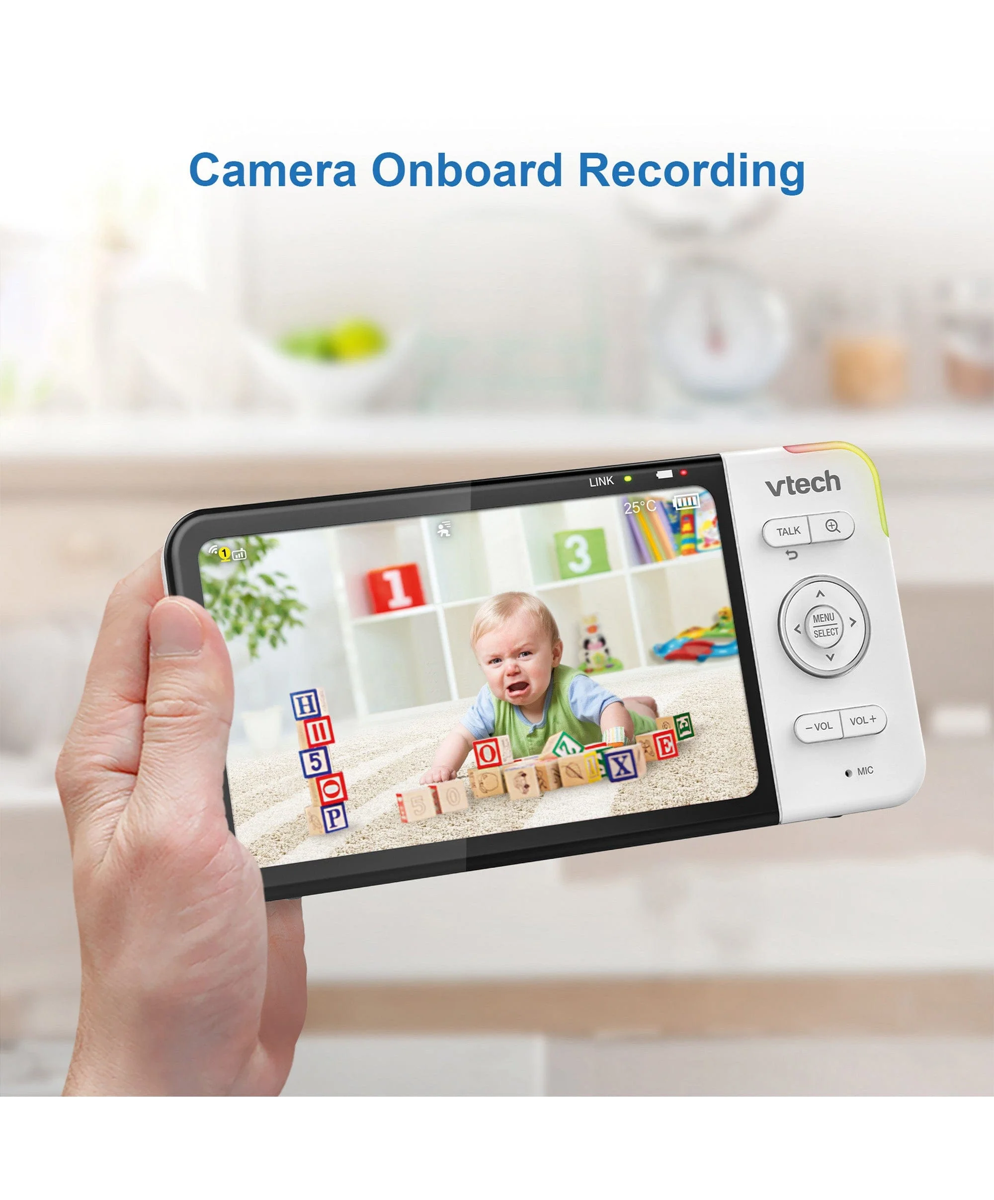 VTech RM5755HD 5 Smart Baby Monitor - White - Image 9