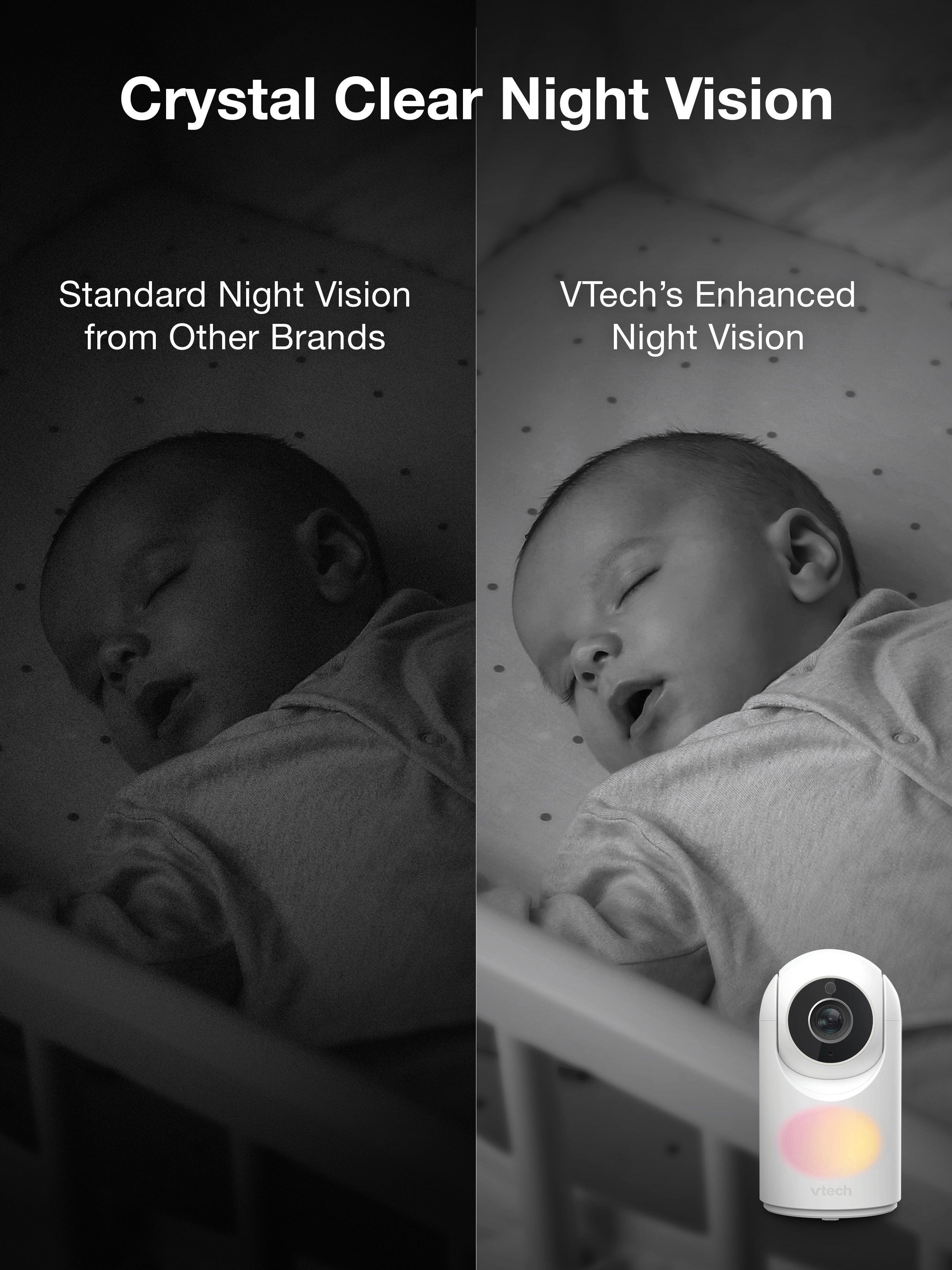 VTech VM5467 5" Pan & Tilt Video Monitor with Night Light - Image 5