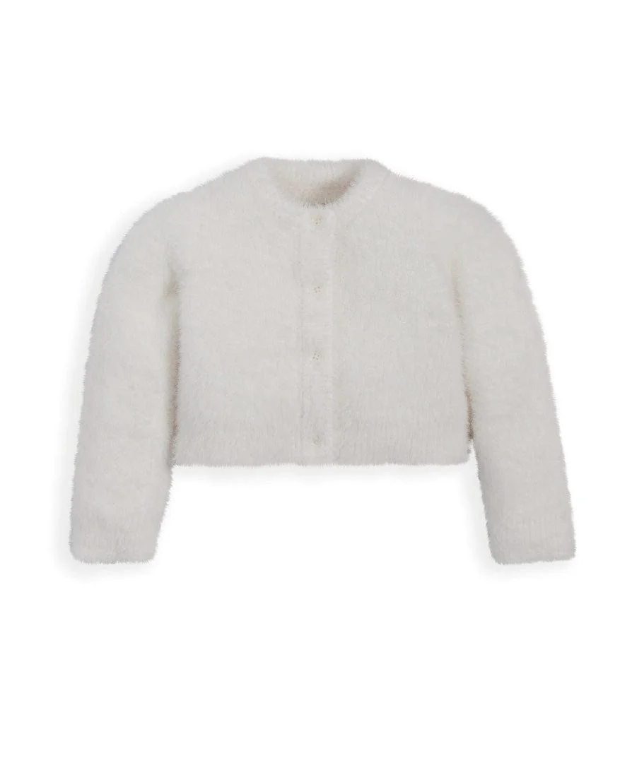White Fluffy Cardigan - Image 5